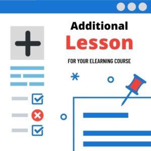 Additional Lesson for an elearning course