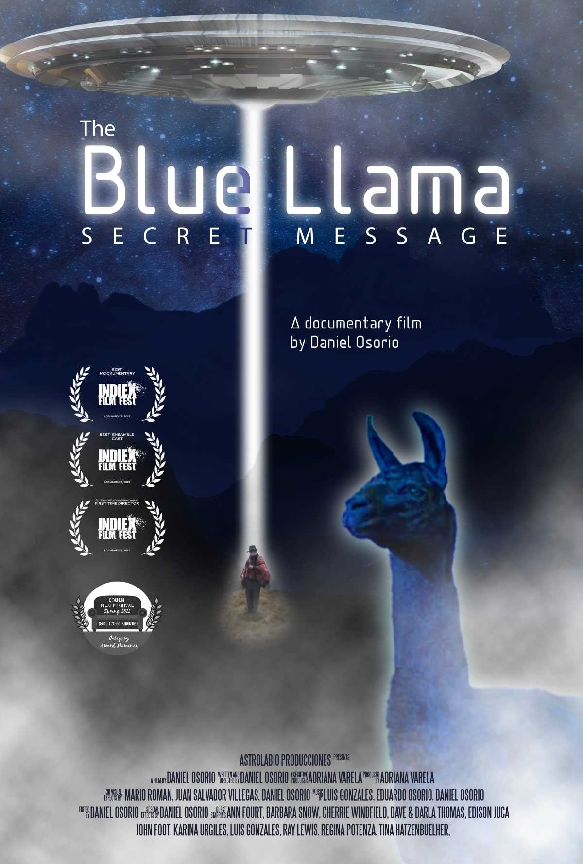 The Blue Llama Poster with laurels Artboard 1 LOWLOW